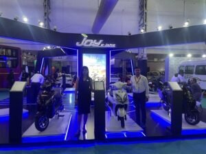Display of Joy E-Bike Products at India Auto Show 3.0