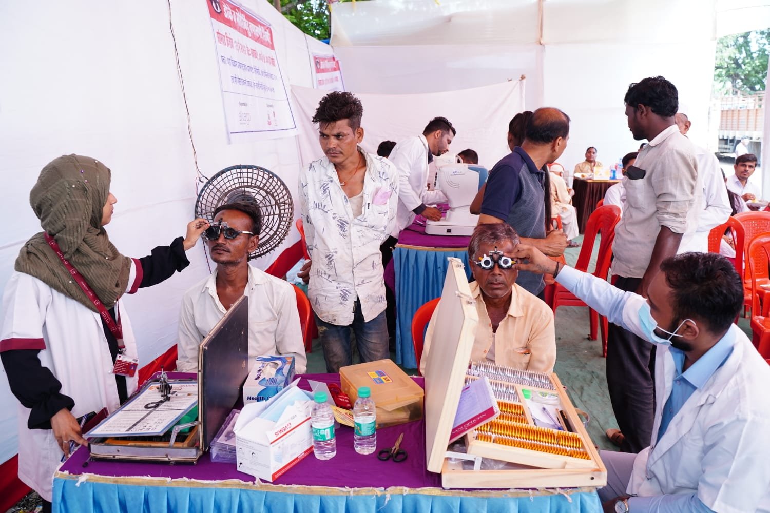 The eye camp at Yash Terminal organised by Allcargo Logisitcs