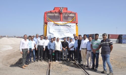 APM Terminals Pipavav receives the first train on Maersk service originating from the ceramics heartland of Morbi