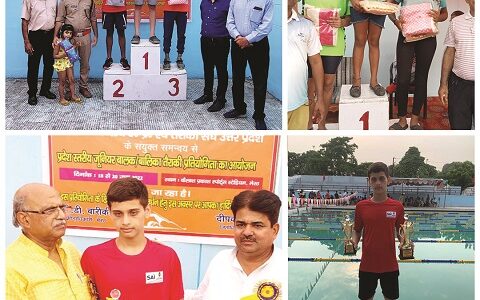 DPS Indirapuram students bagged Gold, Silver, and Bronze medals at UP’s Aquatic Junior Championship