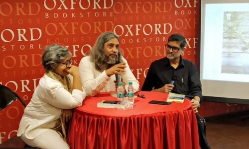 Oxford Bookstore presented the launch of Shadows of the Fragmented Moon