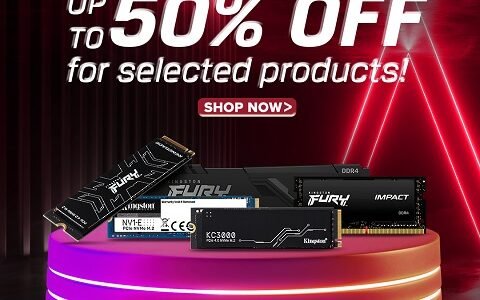 Kingston Technology brings exiting discounts up to 50% for Amazon Grand Gaming Day