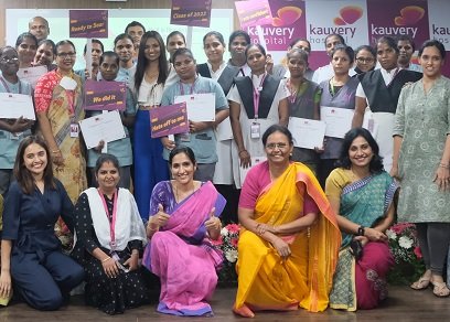 Women Staffs of Kauvery Hospital receive certification for upskilling programme
