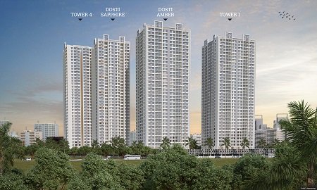 Dosti Planet North - Sector 3 at Shil Thane- Elevation Image