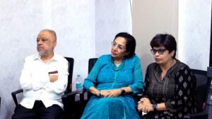 From LTOR - Dr.A.S Arvind - Padma Shri Dr. Kamini. A. Rao and Mr.Pooja Sidharth Rao