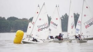 Sailors seen in action on Day 4 at 36th Hyderabad Sailing Club-pic 2