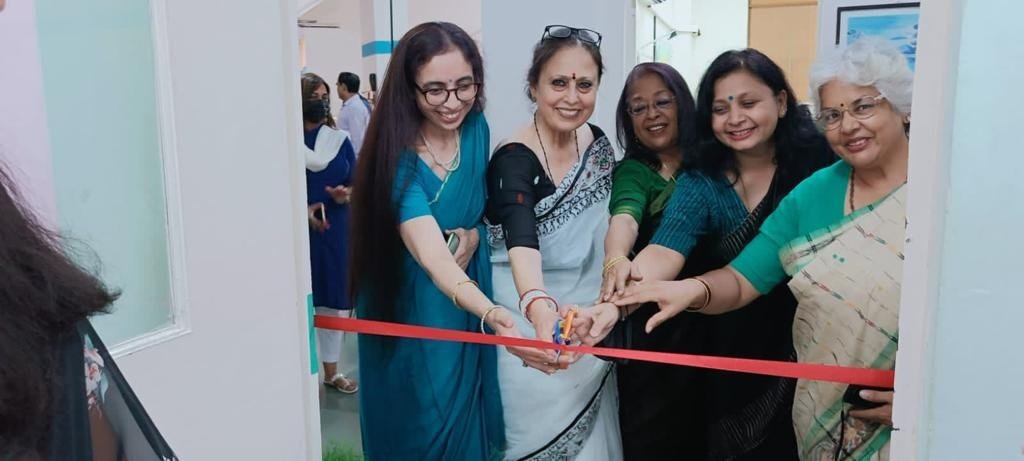 WE CARE CENTER- Launching ceremony- Dr. Ameeta Wattal, Ms. Moly and Dr. Renu Malviya (2)