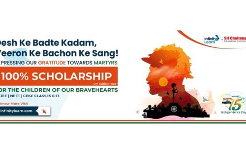 Infinity Learn by Sri Chaitanya announces scholarships for the children of Martyrs
