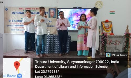 Department of Library and Information Science, Tripura University celebrates National Librarian’s Day