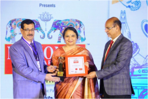 Ms Parminder Chopra, Director (Finance), Power Finance Corporation Ltd (PFC) receiving the prestigious ET Ascent “Best CFO-PSU” Award at a glittering ceremony held at Taj, MG Road, Bengaluru.
