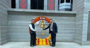 Shri Injeti Srinivas, Chairman, International Financial Services Authority (IFSCA) visited NSE today. He rang the NSE bell. Shri Ashishkumar Chauhan, MD & CEO, NSE received him.