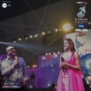 Janhvi Kapoor attends Supermoon ft. B Praak