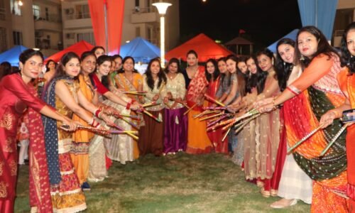 Residents groove to Dandiya Beats at Alpha Corp GurgaonOne, Sector 84