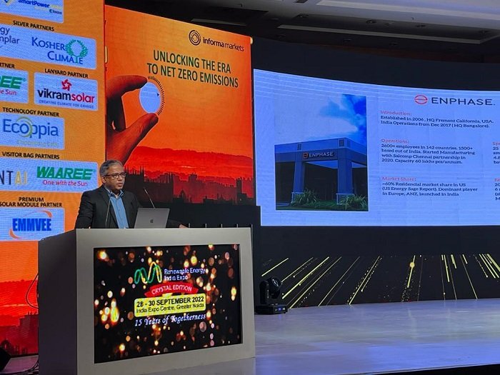 Sunil Thamaran, MD Enphase Energy India at REI Expo 2022