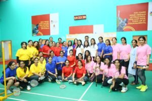 Participants seen at FLO Badminton Tournament