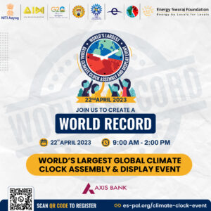 India to create world record with over 10,000 people learning climate clock assembly on Earth Day