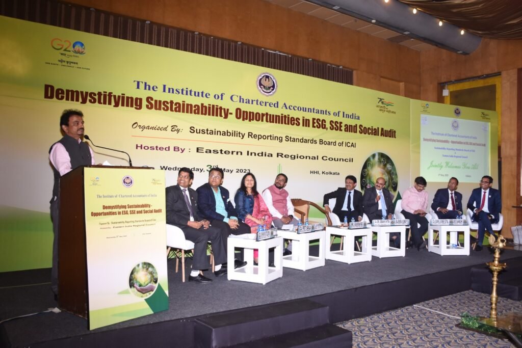 Seminar hosted by Eastern India Regional Council of ICAI on Sustainability Reporting and Social Stock Exchange
