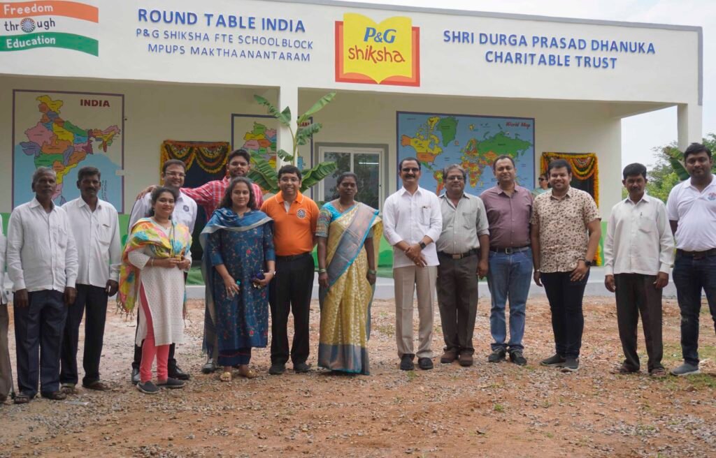 Round Table India creates facilities at a cost of Rs 26 lakhs in a Govt School in Maktha Antharam Village 