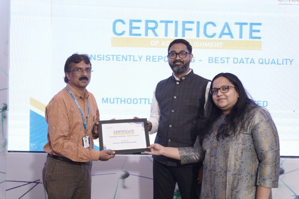 Muthoottu Mini Financiers Wins "Best Data Quality Award" from TransUnion CIBIL Limited