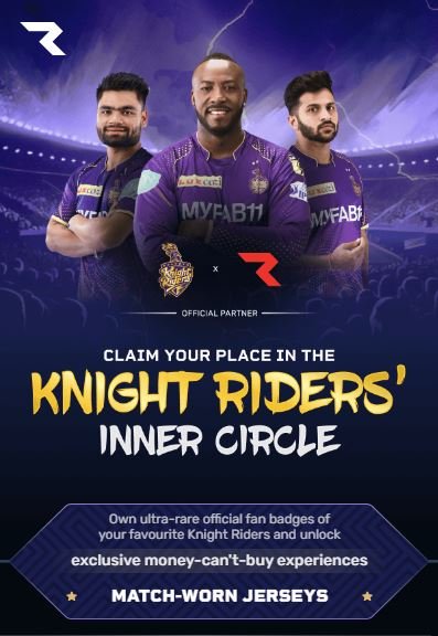 Rario partners with Kolkata Knight Riders to launch exclusive digital collectibles