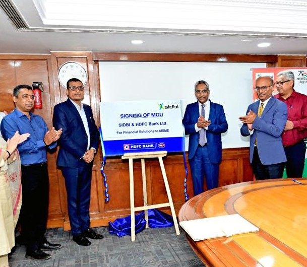 SIDBI signs MoU with HDFC Bank Limited for providing financial solutions to MSMEs