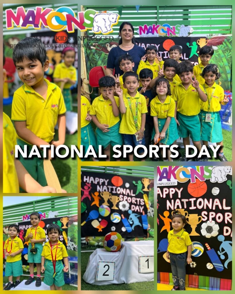 Makoons Play School Celebrates National Sports Day with Zeal and Enthusiasm Across All Branches