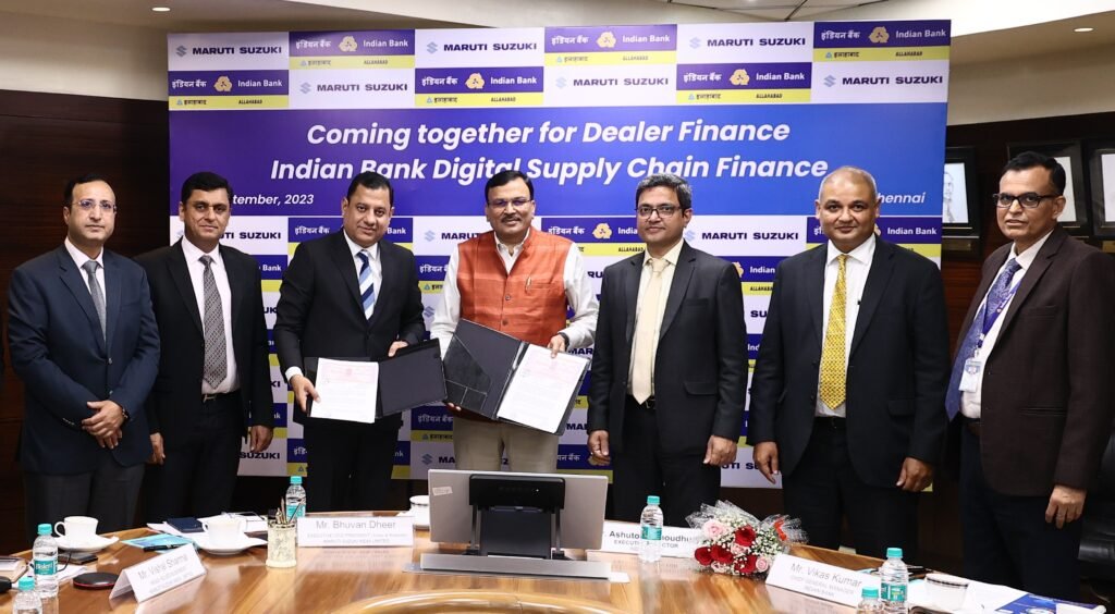 Indian Bank partnered with Maruti Suzuki India Ltd for Supply-chain Finance 