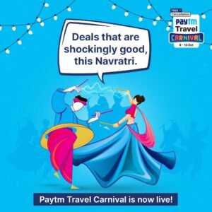 Paytm launches Travel Carnival Sale with exciting discounts and offers on flight, train and bus tickets ahead of Navratri