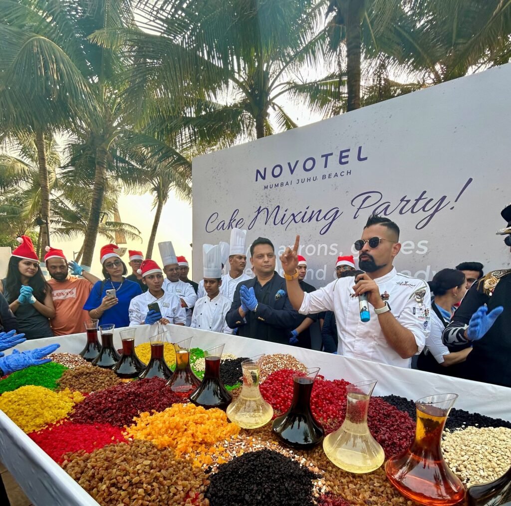 Bakeries celebrate elaborate cake mixing ceremonies to ring in Christmas  season