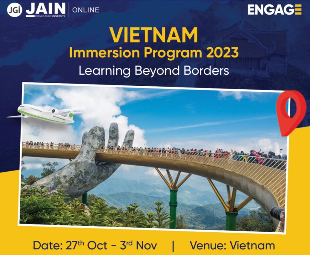 JAIN Online's Vietnam Immersion Program 2023 for an Exciting Educational Expedition