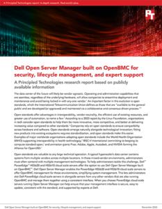 New Principled Technologies Research Study Highlights Dell Open Server Manager Built on OpenBMC