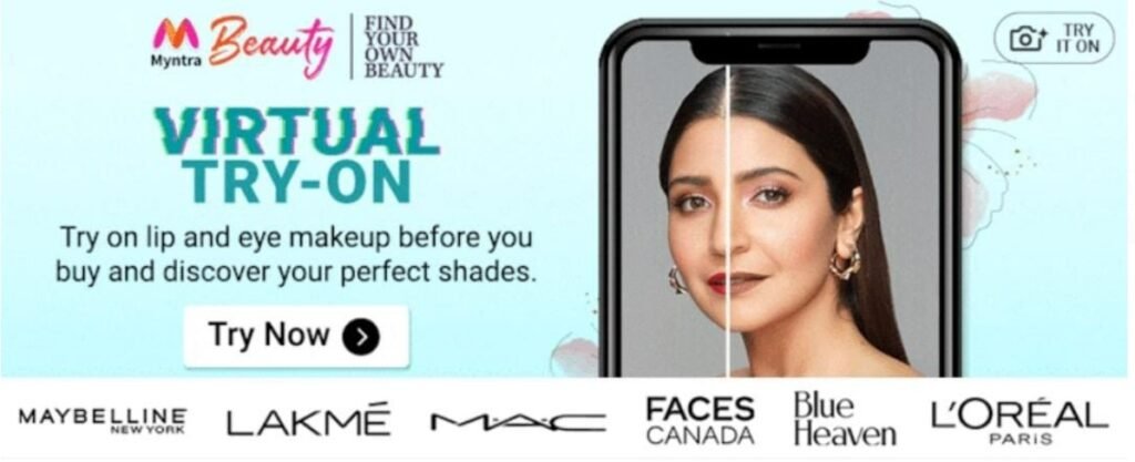 Myntra Beauty’s Virtual Try On Feature Drives Adoption for Leading Brands; Enables 2X Jump in Conversions 