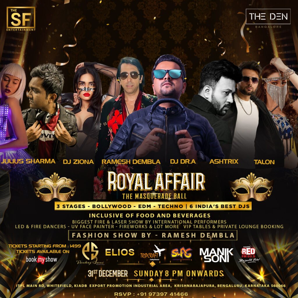 Countdown to Elegance: The Den Bengaluru Invites You to 'Royal Affair: The Masquerade Ball' on New Year's Eve