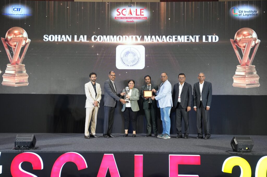 SLCM Wins Prestigious CII SCALE Award 2025 for Excellence in Agri-Warehousing